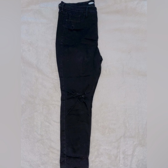 Black distressed skinny jeans - Picture 2 of 5